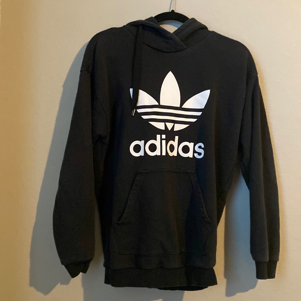 black Adiddas hoodie - size XS